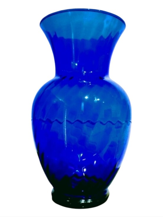 None Other - Deep Blue Glass Vase